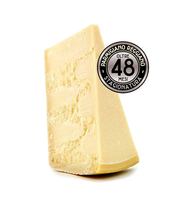 Parmigiano Reggiano 48 mesi, Parmigiano Reggiano 48 Mesi | Latteria Mogliese - sapore complesso